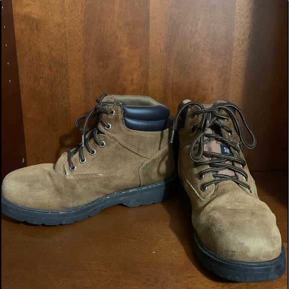 Brahma Shoes Brahma Alpha Leather Steel Toe Waterproof Work Boots